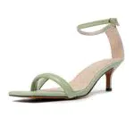 L37 HANDMADE SHOES Heeled Sandals - Sommer Groove, Grün