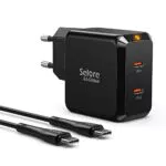 USB C Ladegerät 67W GaN Charger Dual USB C Netzteil PD 3.0/PPS Schnellladegerät 65W Fast Charger mit USB C Kabel - Kompatibel mit MacBook, iPad, iPhone, Samsung