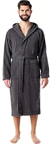 Ladeheid Herren Frottee Bademantel aus 100% Bio-Baumwolle LA40-224