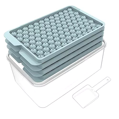 Eiswürfelformen Mini mit Deckel für Gefrierschrank - Praktische 4er Set