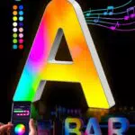 LED Buchstaben Lichter Alphabet mit USB-Netzteil für Party Dekoration - Musik Sync & Dimmbarkeit