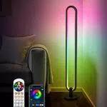 Stehlampe für Wohnzimmer mit RGB-Licht und Musik-Sync-Modi - Intelligente APP-Steuerung für TV, Gaming und Party