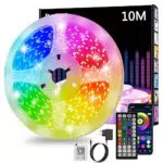 Marke LED Streifen mit Bluetooth, Fernbedienung und Musik Sync für Gaming Zimmer und Partys