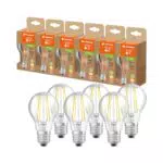 LEDVANCE LED Stromsparlampe, Filament Birne mit E27 Sockel