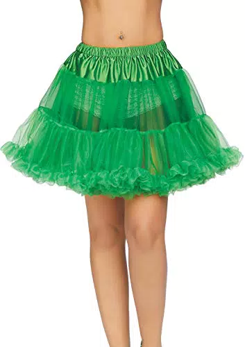 Leg Avenue Damen Petticoat mit Panamahut - Grün