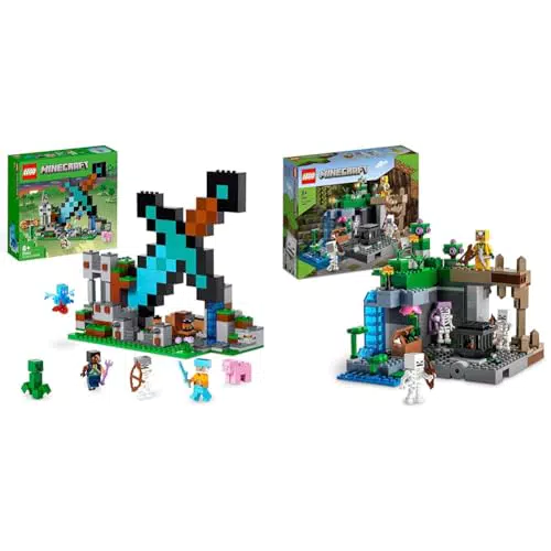 LEGO Minecraft Spielzeug-Set: Schwert-Außenposten & Skelettverlies