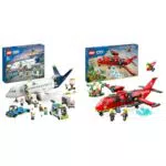 LEGO City Passagierflugzeug & Löschflugzeug Feuerwehr-Spielset