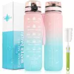 LEHOM Trinkflasche 1L Sportflasche BPA-frei für Fahrrad und Sportarten