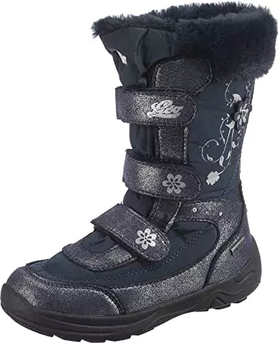 Lico Mary V Mädchen Schneestiefel, Marine/ Silber