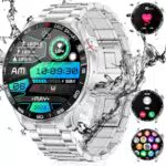 LIGE Herren Smartwatch mit Telefonfunktion und AMOLED Display - 100+ Sportmodi, Herzfrequenz und Schlafmonitor - Wasserdicht für Android und iOS