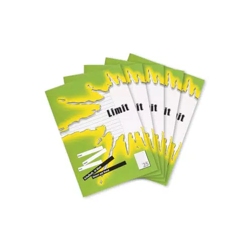 Limit Schulheft A4, 16 Blatt, Lineatur 26, kariert mit Rand