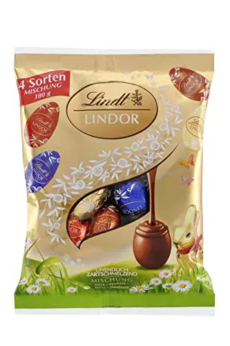 Lindt Schokolade LINDOR Eier Mix | Zartschmelzende Füllung | Oster Schokolade