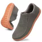 Herren Walkingschuhe von LINENGHS - Barfußschuhe für Trailrunning und Fitness - Schwarz