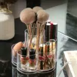 LINFIDITE 360 Grad drehbarer Make up Organizer, Kosmetik Aufbewahrungshalter