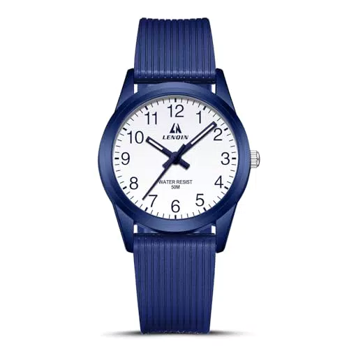 Kinderuhr von LN LENQIN - Wasserdichte Analoge Quarz Armbanduhr für Jungen und Mädchen
