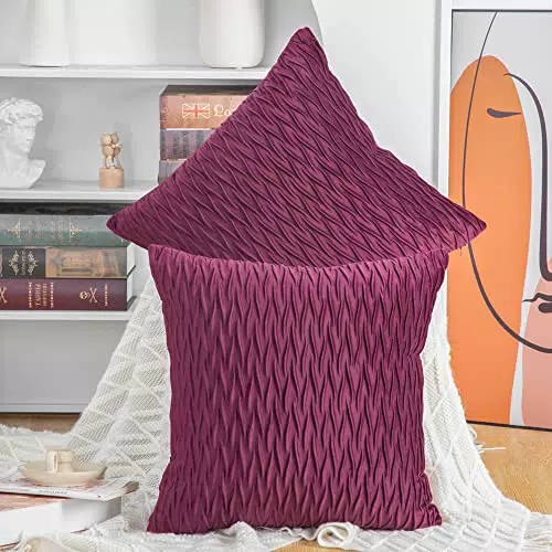 Madizz Samt Dekorativ Zierkissenbezüge - Luxus Stil für Sofa und Schlafzimmer