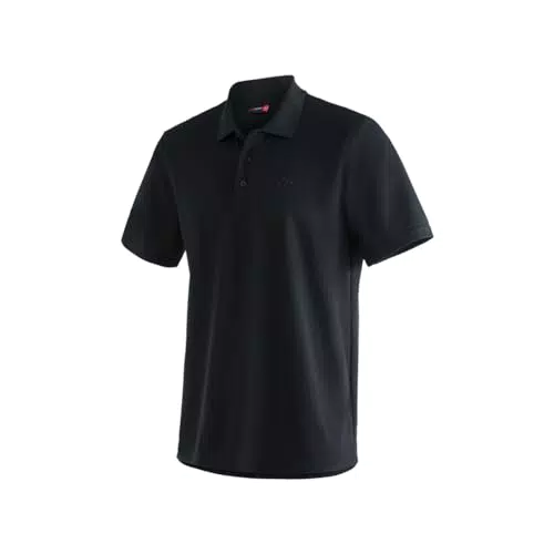 Maier Sports Herren Ulrich Poloshirt - Schwarz