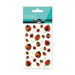 Maildor Stickers Cooky 3D Pack - Ideal zum Dekorieren und Verschenken - Marienkäfer Design