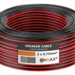 MANAX® Lautsprecherkabel 2 x 0,75mm² - Hochwertiges Audiokabel