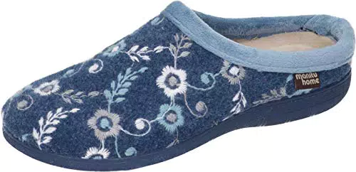 Manitu Damen Pantolette - Bequeme Sommer Sandale