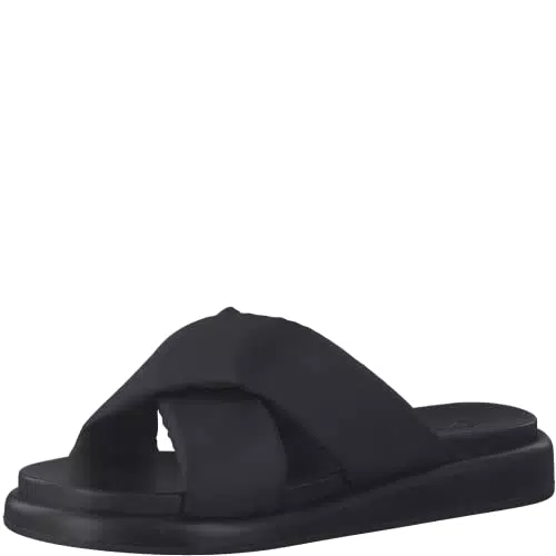 Marco Tozzi Damen Pantolette mit flachem Absatz und weichem Fußbett - Ideal für Business und Freizeit