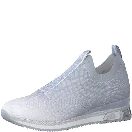 Marco Tozzi Damen Sneaker mit flachem Absatz und Wechselfußbett - Ideal für Business und Freizeit