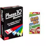 Mattel Games - Phase 10 Masters & Skip-BO Kartenspiel für die ganze Familie