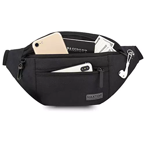 MAXTOP Bauchtasche Gürteltasche für Damen und Herren - Wasserdichte Hüfttasche für Outdoor-Aktivitäten