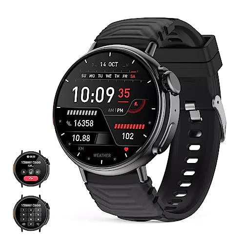 Smartwatch MISIRUN Ultra mit Telefonfunktion und 120+ Sportmodi - Fitnessuhr mit Pulsmesser, Schlafmonitor und Schrittzähler