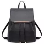 Miss Lulu Damen Kunstleder Rolltop Rucksack - Elegant und praktisch