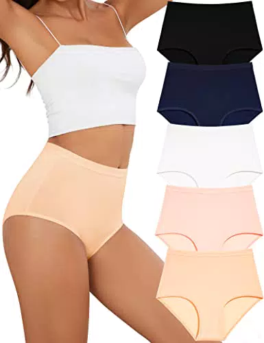 Miss Q.A.Q Damen Hoher Taillenslip - Bequeme Stretch-Unterwäsche