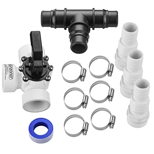 Monzana® Pool Bypass Set mit 3-Wege Ventil für Sandfilteranlagen - Ø 32/38mm Anschluss - Poolheizung & Solarheizung