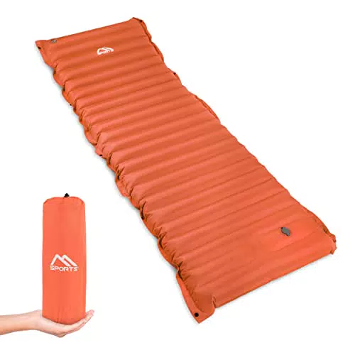 MSPORTS Camping Isomatte Premium - Ultraleichte Schlafmatte für Outdooraktivitäten