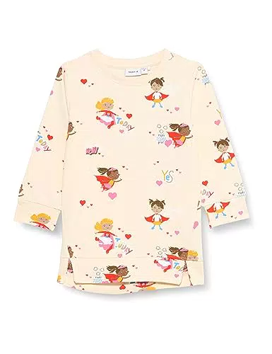 NAME IT Baby Mädchen Nmfliva Sweat Tunic Box - Süße Tunika für Mädchen