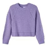 Pullover für Mädchen von name it, Langarm, Strick, Sandfarben, Größe 116.