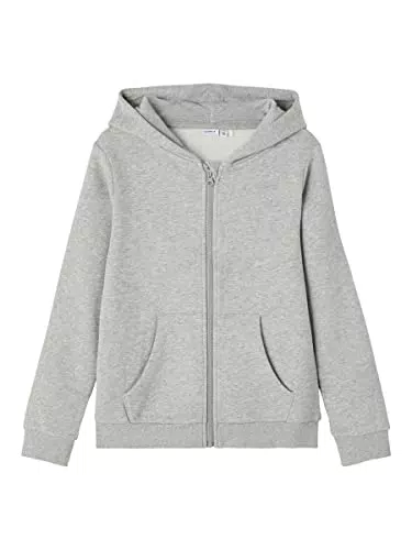 NAME IT Mädchen Hoodie aus Bio-Baumwolle Violet Ice 146-152