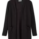 NAME IT Mädchen Strickjacke Länge Lang Größe 146-152 - Schwarz