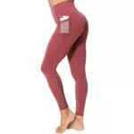 Sport Leggings Damen High Waist - Blickdichte Yogahose mit Taschen