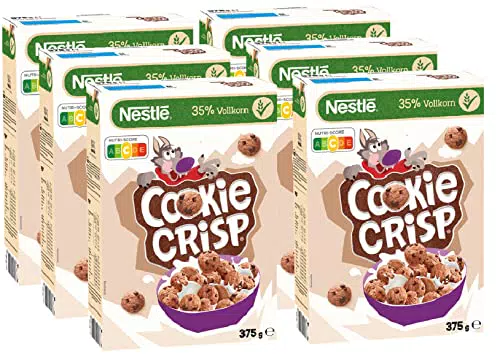 Nestlé Cookie Crisp - Knusprige Vollkornkekse für Kinderfrühstück
