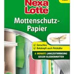 Nexa Lotte Mottenschutzpapier - Effektiver Schutz vor Kleidermotten und Pelzkäferlarven für 6 Monate