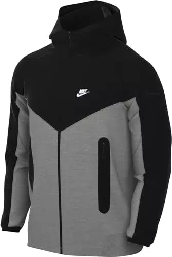 Nike Herren Tech Fleece Sweatshirt - Dunkelgrau/Schwarz/Weiß