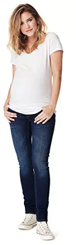 Noppies Umstandsjeans Mila Damen Slim Fit - Blau - Größe 40
