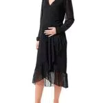 Noppies Maternity Damen Kleid Olathe Still-Kleid mit langen Ärmeln und Allover-Print