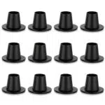 Kerzenständer aus Schwarzem Metall für Stabkerzen - Moderne Tischdekoration für Hochzeit und Jahrestag