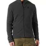 Odlo Herren Hoodyjacke mit Reißverschluss ROY, shale grey - black stripes