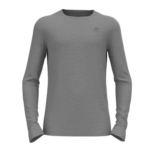 ODLO Herren Merino Thermounterwäsche Langarm Thermoshirt