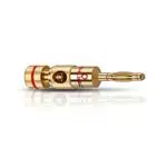Oehlbach Banana B2 Bananenstecker für Kabel bis 10mm² - vergoldet, seitliche Führung