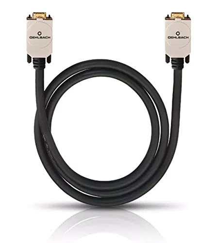 Oehlbach VGA-Videokabel - Hochwertiges VGA-Monitorkabel - 20m Schwarz