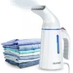 OLAYMEY Dampfglätter 700W - Dampfbürste für Kleidung - Faltenentferner für Reisen, Büro und Zuhause - Weiß