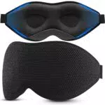 Schlafmaske OnaEz für Männer und Frauen, 3D Mesh, Atmungsaktiv, Komfortabel, Augenmaske mit Nasenpads, für Reisen und Yoga.